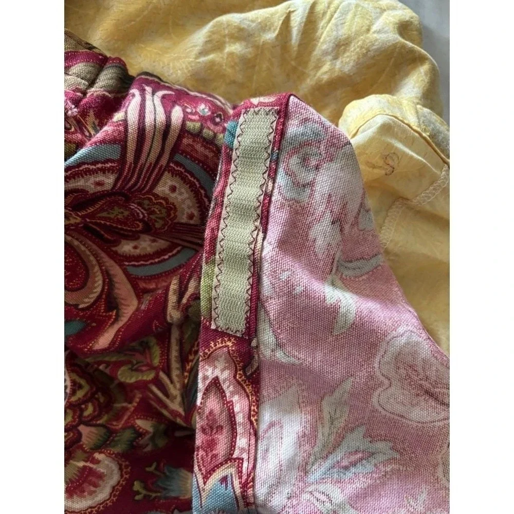 Handmade‎ Floral Paisley Burgundy Red Duvet Cover & Sham Set 3 PCS Queen